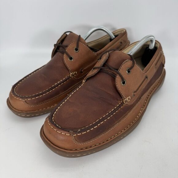 Hunter's Bay Other - Hunter's Bay Leather Deck Shoe Men's 10.5 Brown Lace up Slip Resistant Boat Shoe